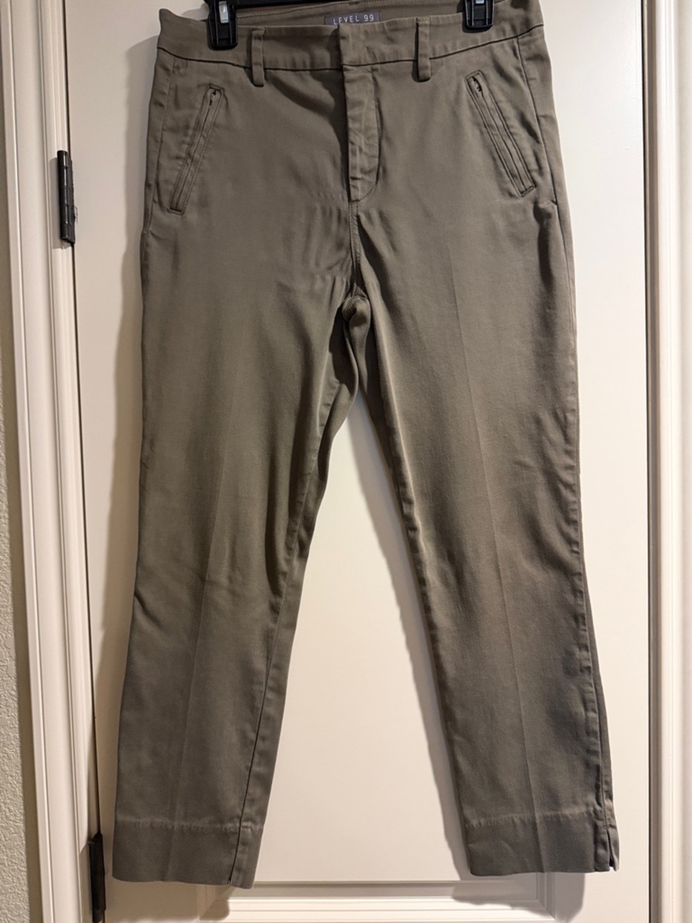 Level 99 Olive Slim Fit Chinos